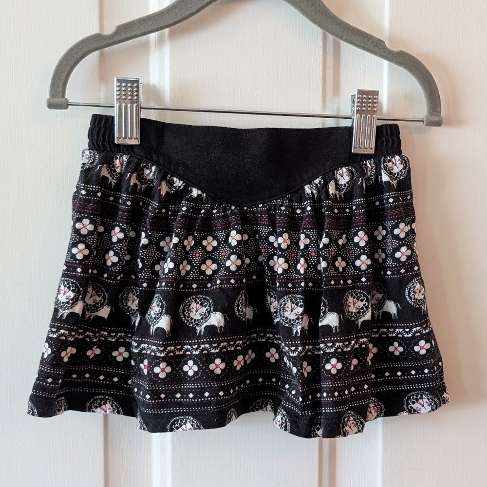 Gymboree Lions And Flowers Mini Skirt